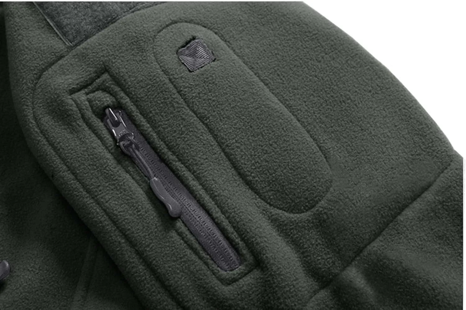 CRYSULLY Men's Military Tactical Sport Warm Fleece Hooded Outdoor Adventure Jacket Coats