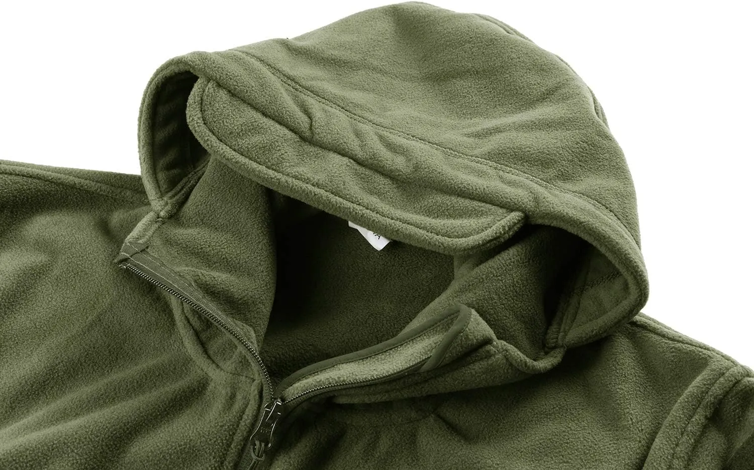 CRYSULLY Men's Military Tactical Sport Warm Fleece Hooded Outdoor Adventure Jacket Coats