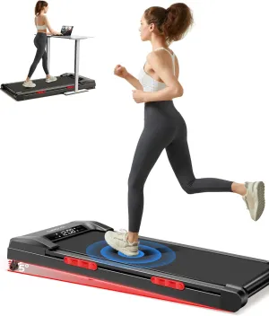 CURSOR FITNESS Walking Pad Treadmill with Incline, Under Desk Treadmill with Triple Shock-Absorbing System, 2.5HP Quiet Brushless, Portable Walking Treadmill with Remote Control