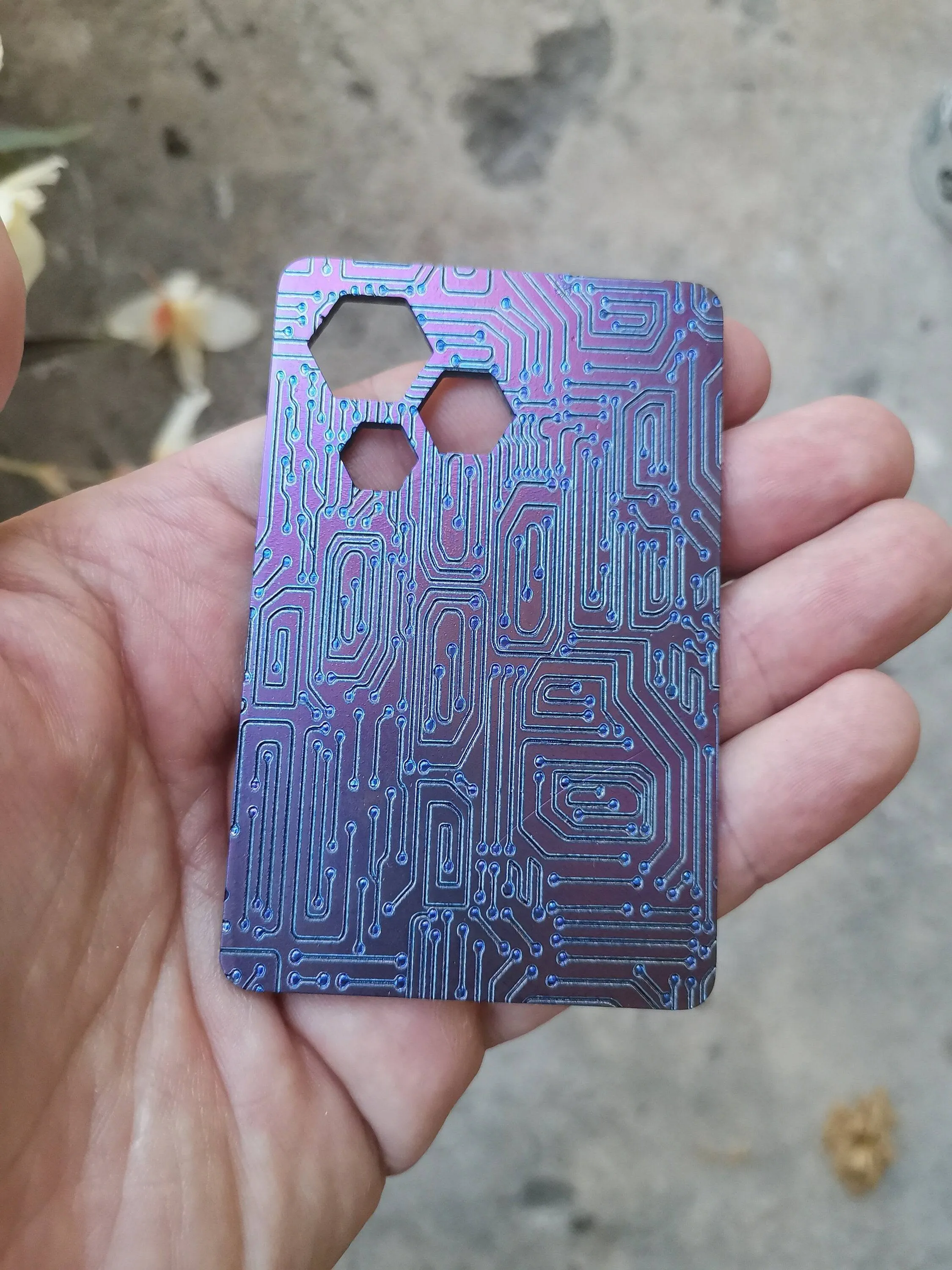 Custom Titanium RFID Blocking Card EDC, Tactical EDC, Protect Multi Tool