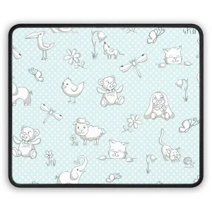 Cute Animal Pattern Gaming Mouse Pad - Perfect for Kids and Animal Lovers