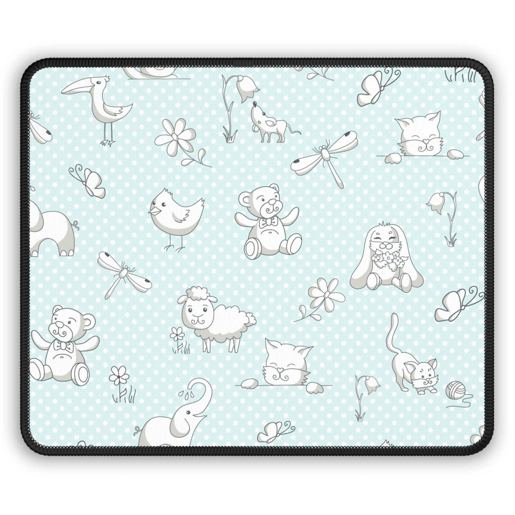 Cute Animal Pattern Gaming Mouse Pad - Perfect for Kids and Animal Lovers