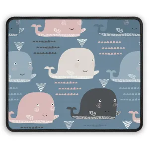 Cute Whale Gaming Mouse Pad - Fun Design for Gamers and Office