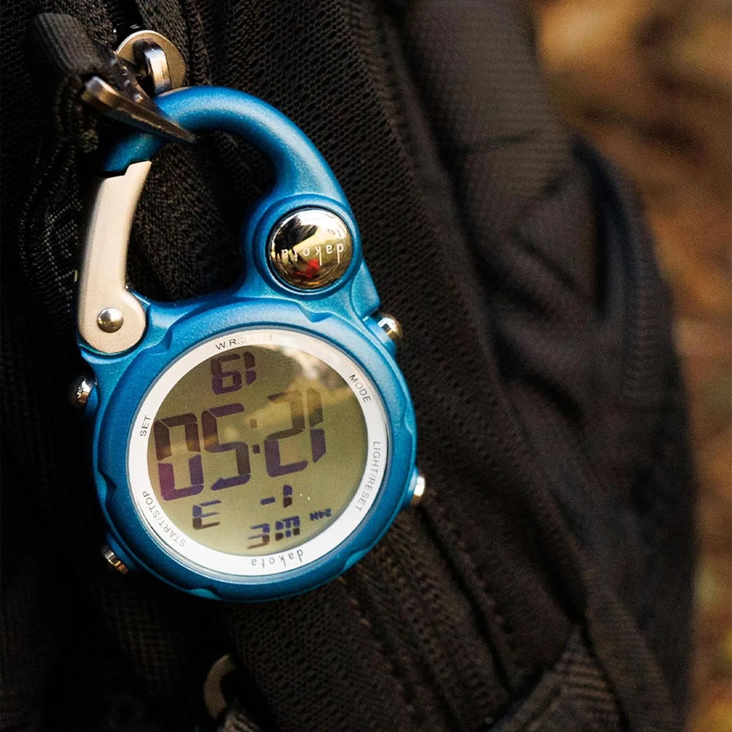 Dakota Digital Clip, Alarm, Stopwatch, Timer and Dual Time, Quality Pocket and Fob Watch, Premium Durability Outdoor Gifts for Men, Tactical Digital Clip on Watch