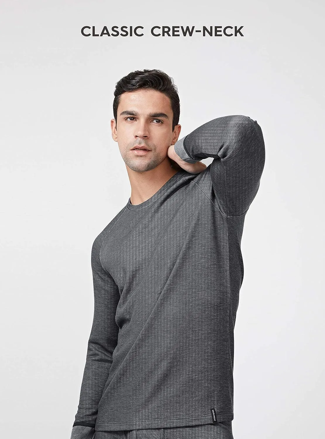 DAVID ARCHY Men's Thermal Underwear Set Winter Warm Base Layers Thermal Top and Bottoms Long Johns Set