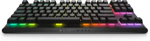 Dell Alienware Tenkeyless Gaming Keyboard - AW420K (Dark Side of The Moon), AlienFX RGB / 16.8 Million Colours, Adjustable Height, CHERRY MX Red