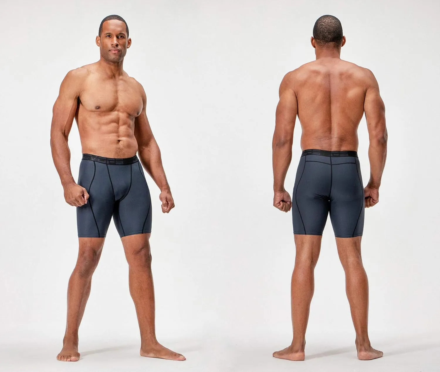 DEVOPS 3 or 5 Pack Compression Shorts Men Spandex Sport Shorts Athletic Workout Running Performance Baselayer Underwear