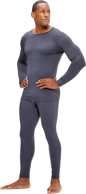 DEVOPS Men's Thermal Underwear Long Johns Set with Fleece Lined