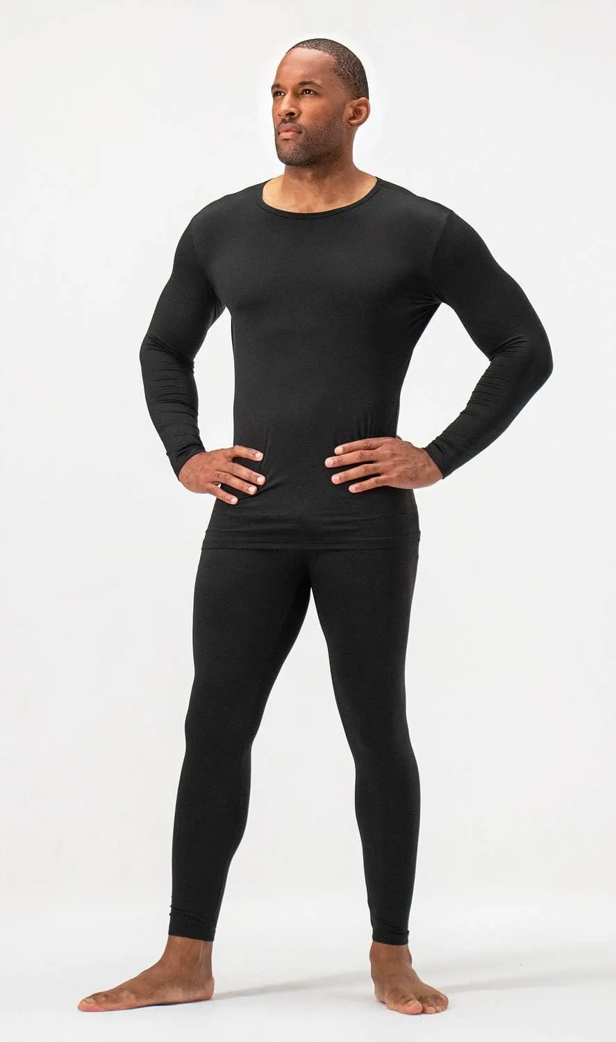 DEVOPS Men's Thermal Underwear Long Johns Set with Fleece Lined