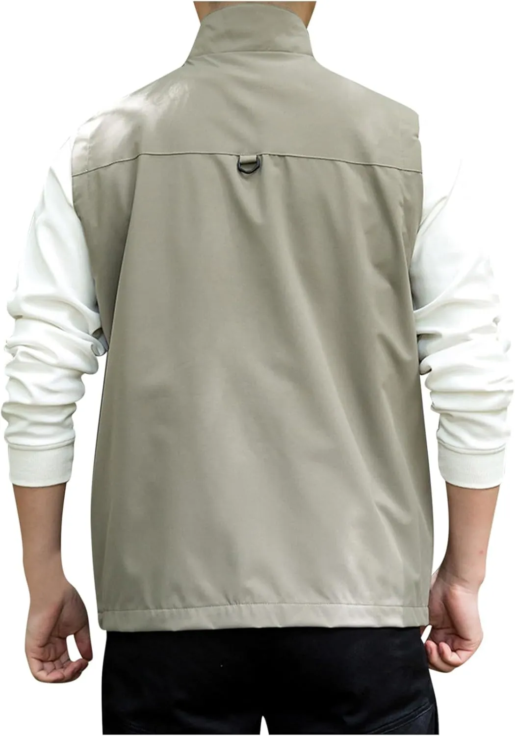 Dgoopd Mesh Utility Vest for Men Sleeveless Lightweight Quick Dry Outdoor Summer Fishing Jacket Vests with Multi Pockets
