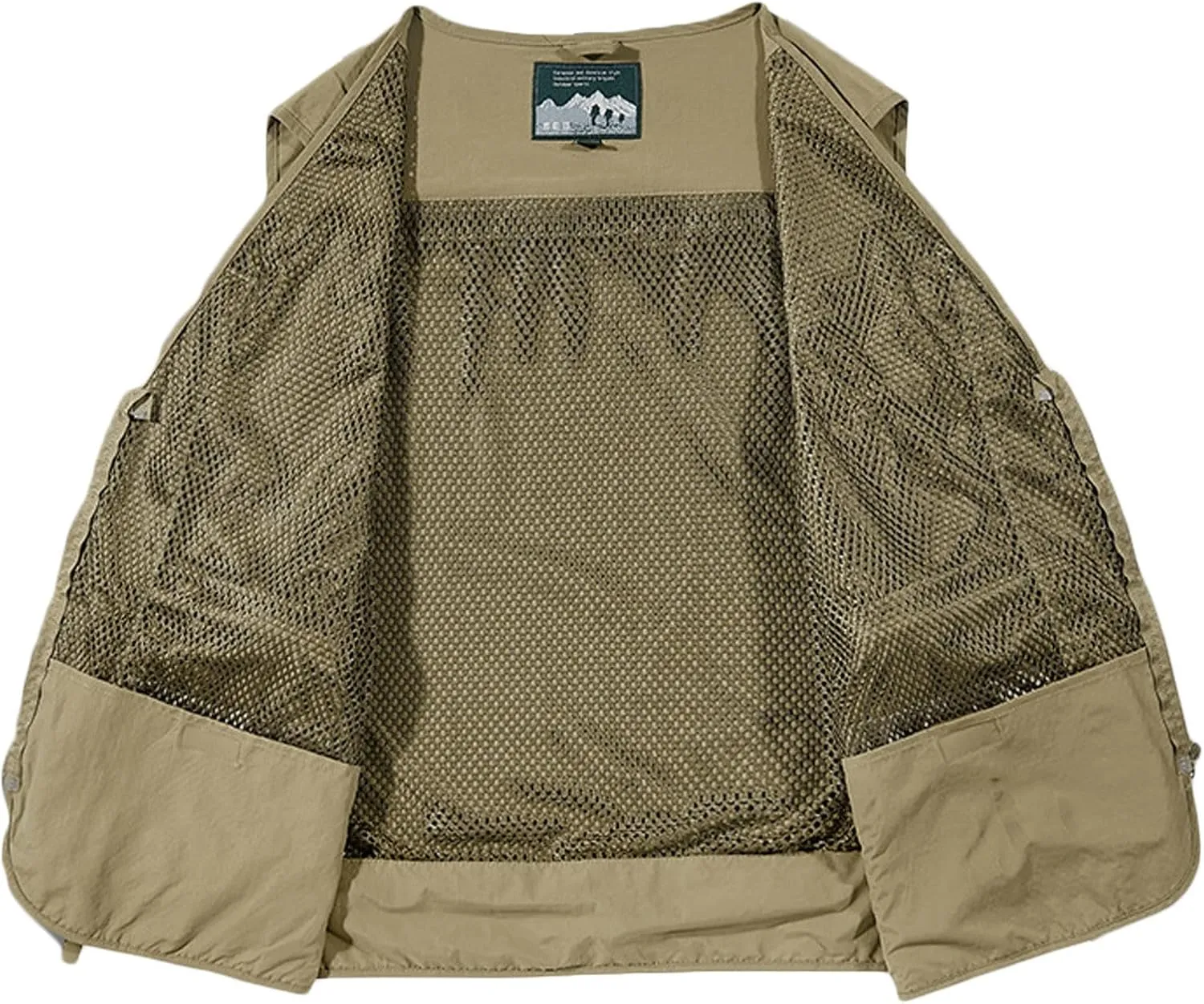 Dgoopd Mesh Utility Vest for Men Sleeveless Lightweight Quick Dry Outdoor Summer Fishing Jacket Vests with Multi Pockets