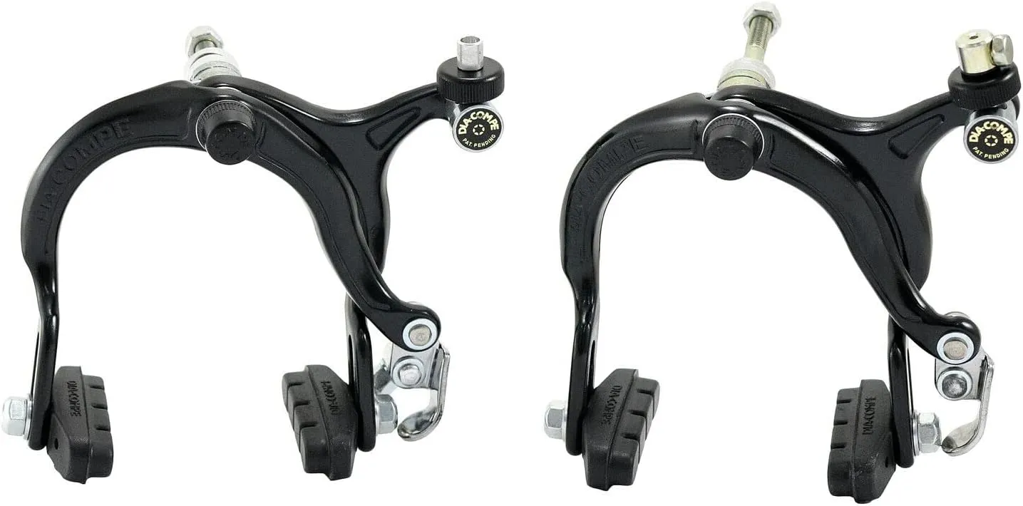Dia Compe 883QL Reverse Pull Brake Set (F R) for Old School BMX, Black, DP2521-FR