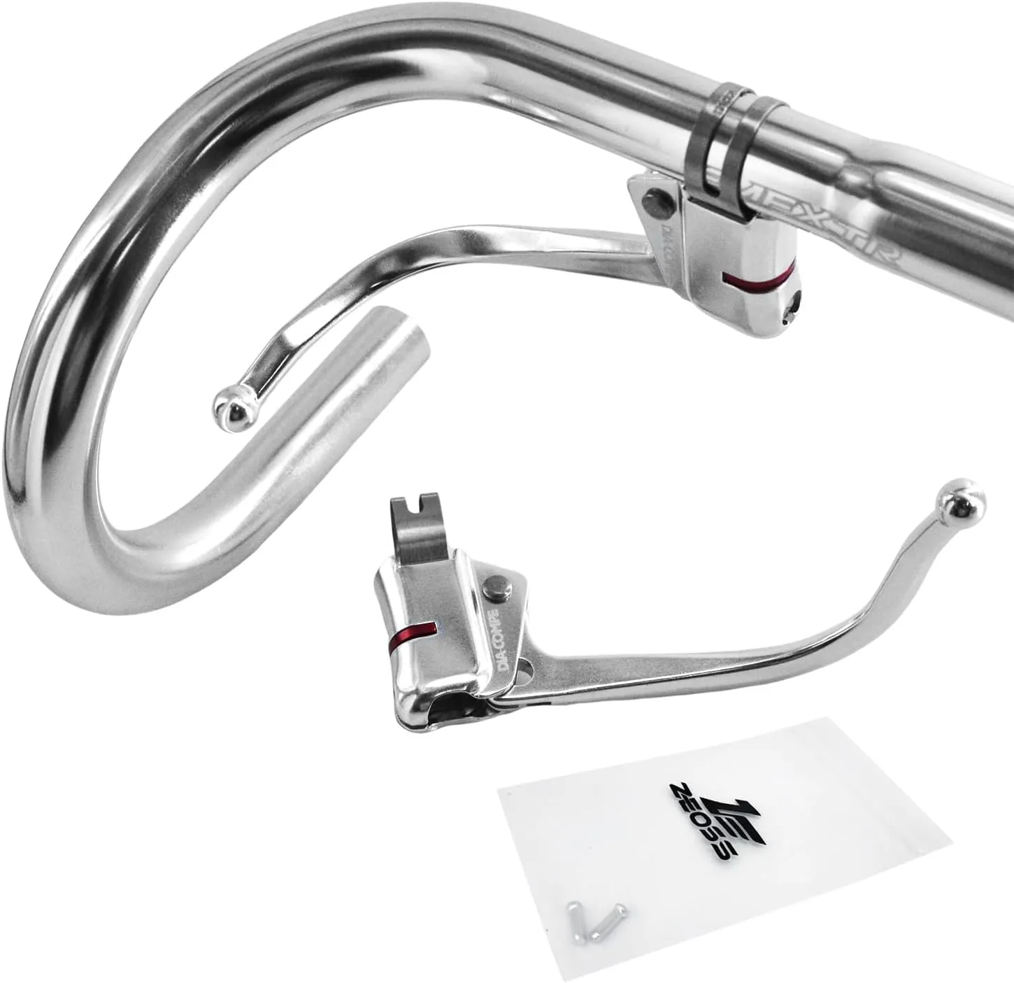 Dia-COMPE DC139 Guidonnet Curved Cycle Brake Levers Retro Fixed Silver Brake Pipe Cap, DP3128-ZEO-Q