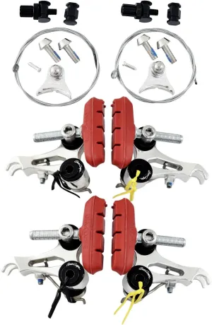 DIA-COMPE GC 999 Cyclocross Cantilever Brake Set (Front & Rear), Silver, DP2566