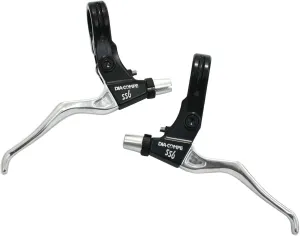 Dia-Compe SS6 Old School MTB Mountain Bicycle Brake Levers Lever Set - BLACK/SILVER