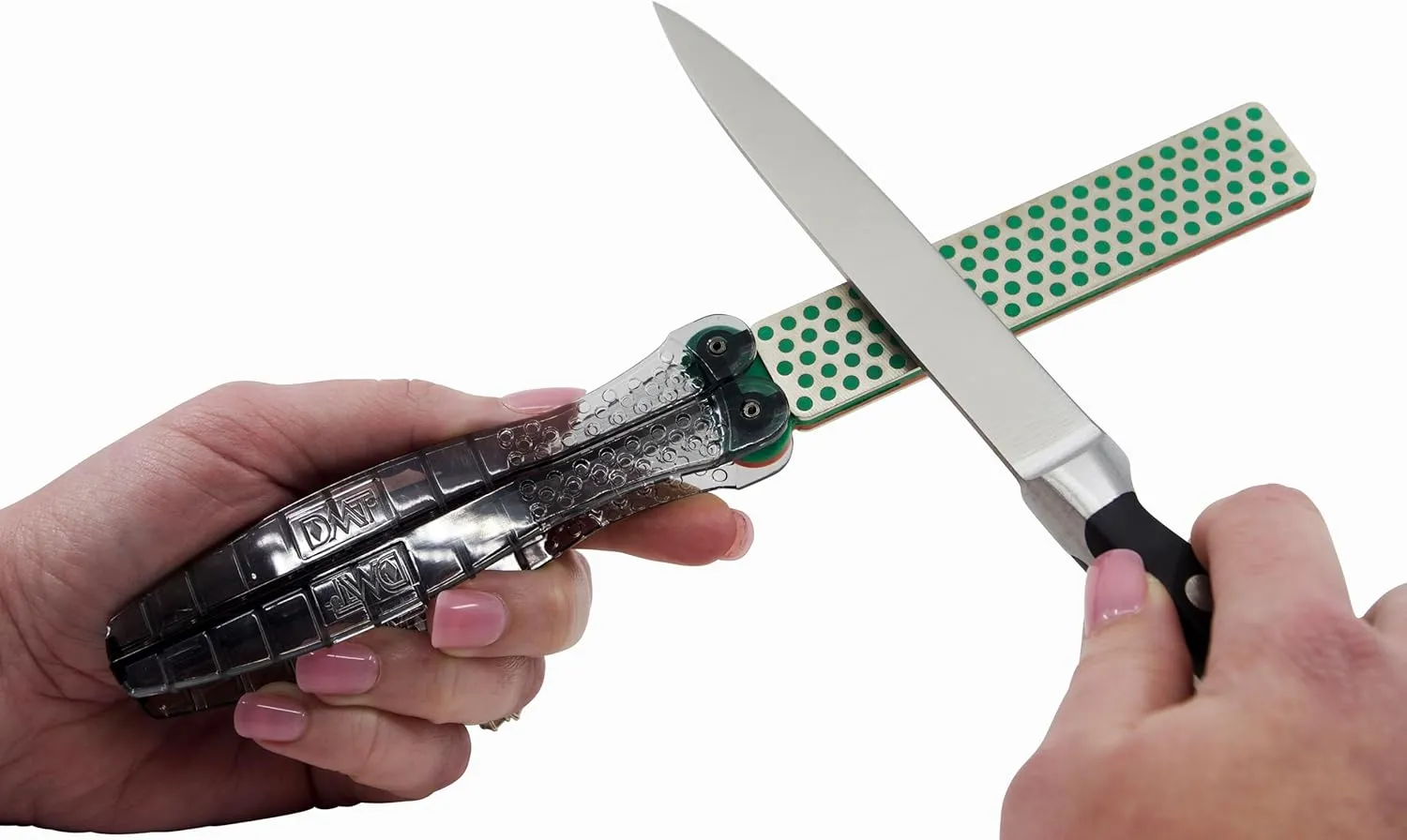 Diamond Machining Technology (DMT) Double Sided Dia-Fold Portable Pocket Extra Fine/Fine Grit Diamond Sharpener (FWEF)