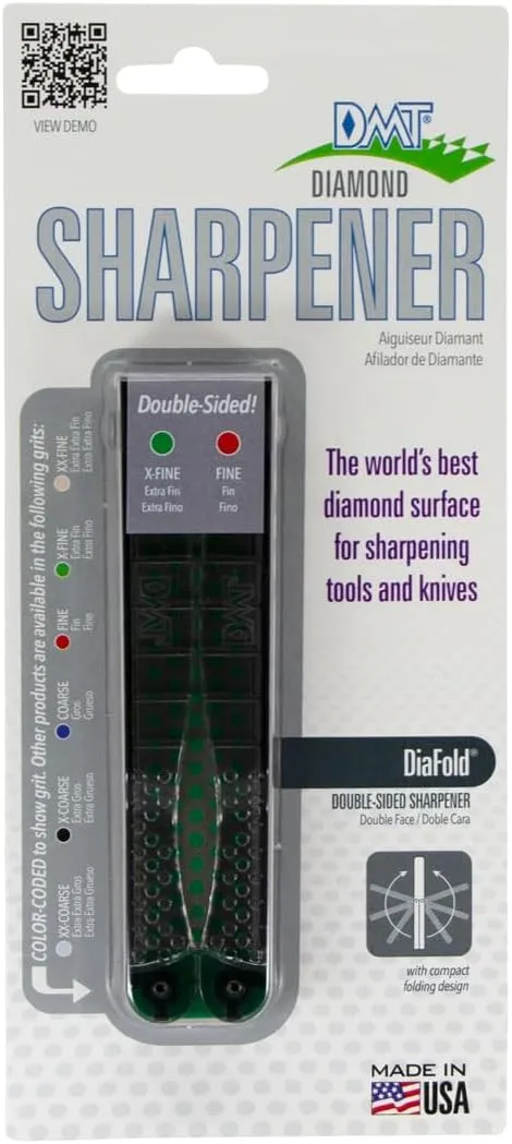 Diamond Machining Technology (DMT) Double Sided Dia-Fold Portable Pocket Extra Fine/Fine Grit Diamond Sharpener (FWEF)
