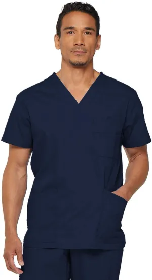 Dickies EDS Signature Scrubs for Men, Multi-Pocket V-Neck Scrub Top in Soft Brushed Poplin 81906