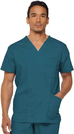 Dickies EDS Signature Scrubs for Men, Multi-Pocket V-Neck Scrub Top in Soft Brushed Poplin 81906
