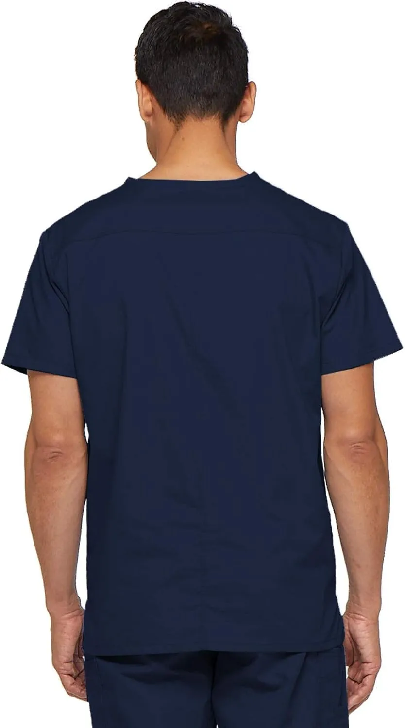 Dickies EDS Signature Scrubs for Men, Multi-Pocket V-Neck Scrub Top in Soft Brushed Poplin 81906