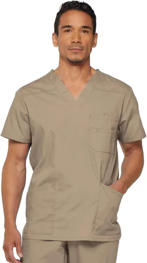 Dickies EDS Signature Scrubs for Men, Multi-Pocket V-Neck Scrub Top in Soft Brushed Poplin 81906