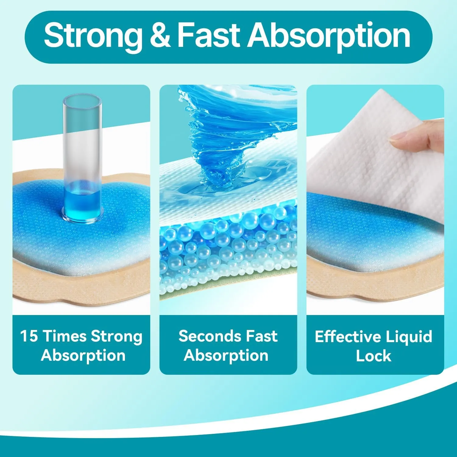 Dimora Sacrum Foam Wound Dressing (20 Packs)- Silicone Foam Bandages Adhesive Border 7"x7", Absorbent Sacral Pads Waterproof Breathable Bed Sore Pressure Dressing FSA HSA Approved