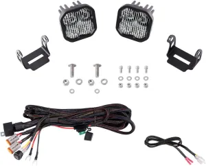Diode Dynamics Stage Series SS3 Backlit Ditch Light Kit compatible with Ford Bronco 2021-2025, White Combo