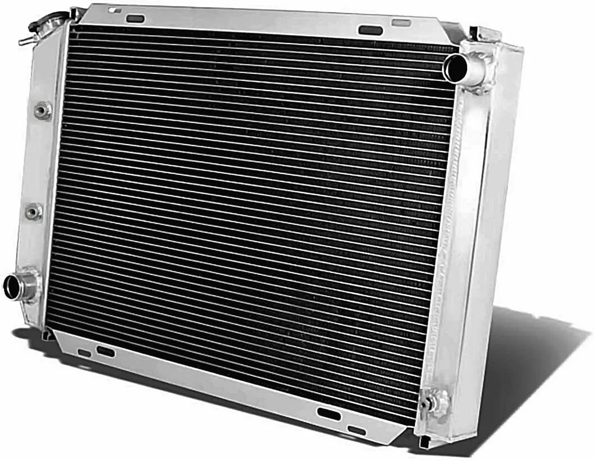 Direct Aluminum Radiator Compatible for 1980-1993 Ford Mustang GT/LX Foxbody 5.0L 2.3L Automatic/Manual Performance Cooling 3-Core 1988 1989 1987 (3-Row Radiator Fans Set)