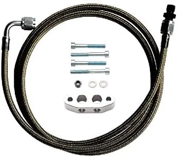 Dirty Dingo LS Billet Turbo Oil Feed Complete Kit, Supercharger, LS1 Gen 3, Gen 4