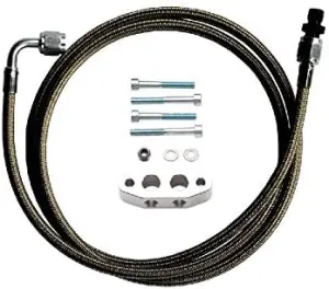 Dirty Dingo LS Billet Turbo Oil Feed Complete Kit, Supercharger, LS1 Gen 3, Gen 4