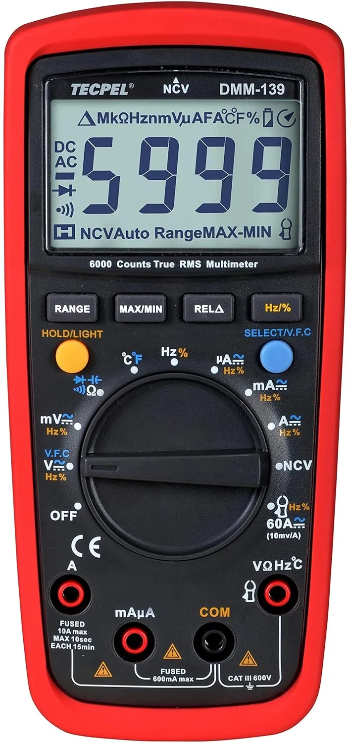 DMM-139 Digital Pocket Handheld Multimeter True RMS VFC Measurement