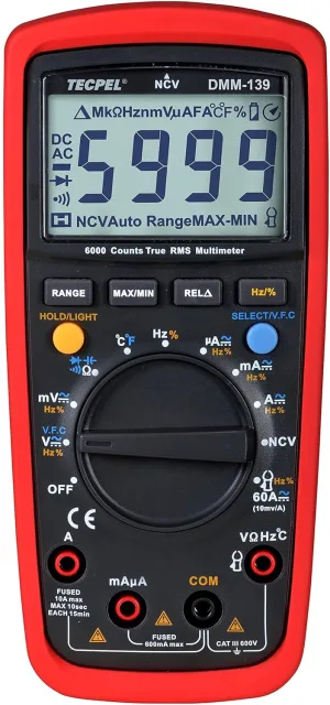DMM-139 Digital Pocket Handheld Multimeter True RMS VFC Measurement