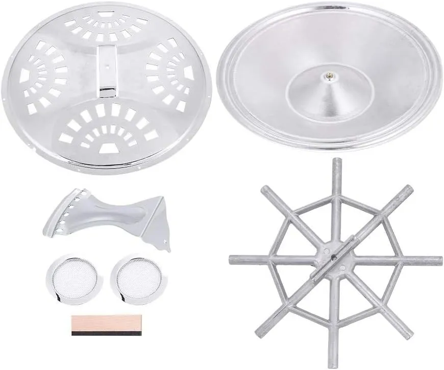 Dobro Resonator Guitar Replacement Parts Set Soundhole Sns Tailpiece Spider Bridge Iron/Aluminum Resonator Cone Saddle Pack Of 7 Resonator Kit Guitar