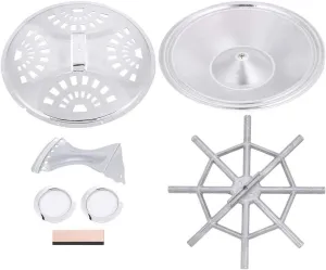 Dobro Resonator Guitar Replacement Parts Set Soundhole Sns Tailpiece Spider Bridge Iron/Aluminum Resonator Cone Saddle Pack Of 7 Resonator Kit Guitar
