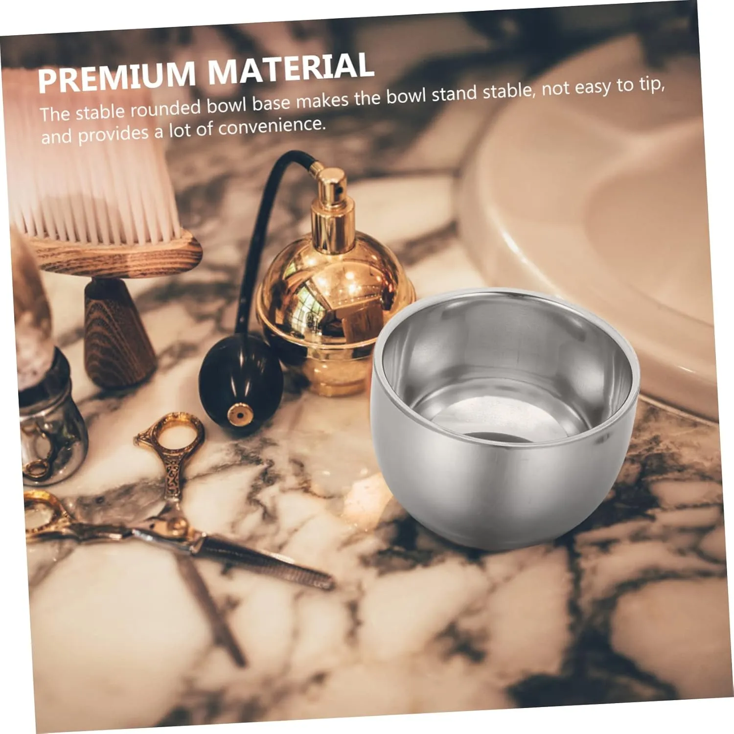DOITOOL Shave Soap Men Stainless Steel Shaving Cup 4pcs Shaving Cream Foaming Bowl Foam Bowl Major Man Men Shaving Bowl Shaving Bowl Kit