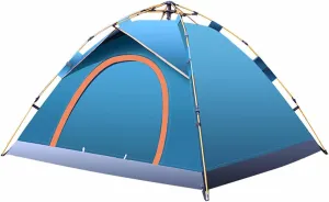 Dome Tent, Portable Camping Tent, Family Camping Tent Beach Park Campsite Suitable for 2-3 People 3-4 People (Color : Sky Blue, Size : A)