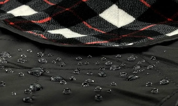DOWN UNDER OUTDOORS Large Waterproof Windproof Extra Thick 350 GSM Quilted Fleece Stadium Blanket, Camping Picnic Outdoor & Beach, Machine Washable 82 x 55