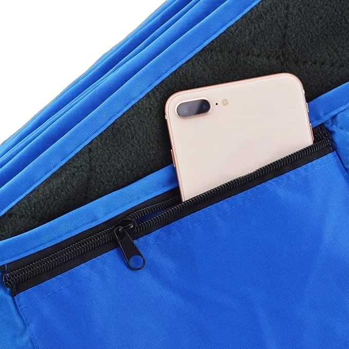 DOWN UNDER OUTDOORS Large Waterproof Windproof Extra Thick 350 GSM Quilted Fleece Stadium Blanket, Camping Picnic Outdoor & Beach, Machine Washable 82 x 55