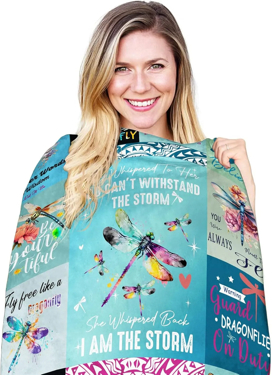 Dragonfly Gifts for Women Inspirational Dragonfly Decor Gift Ideal for Birthdays Christmas and Valentines 60x50 Blanket Unique Gifts for Women and Men Perfect for Dragonfly Lovers