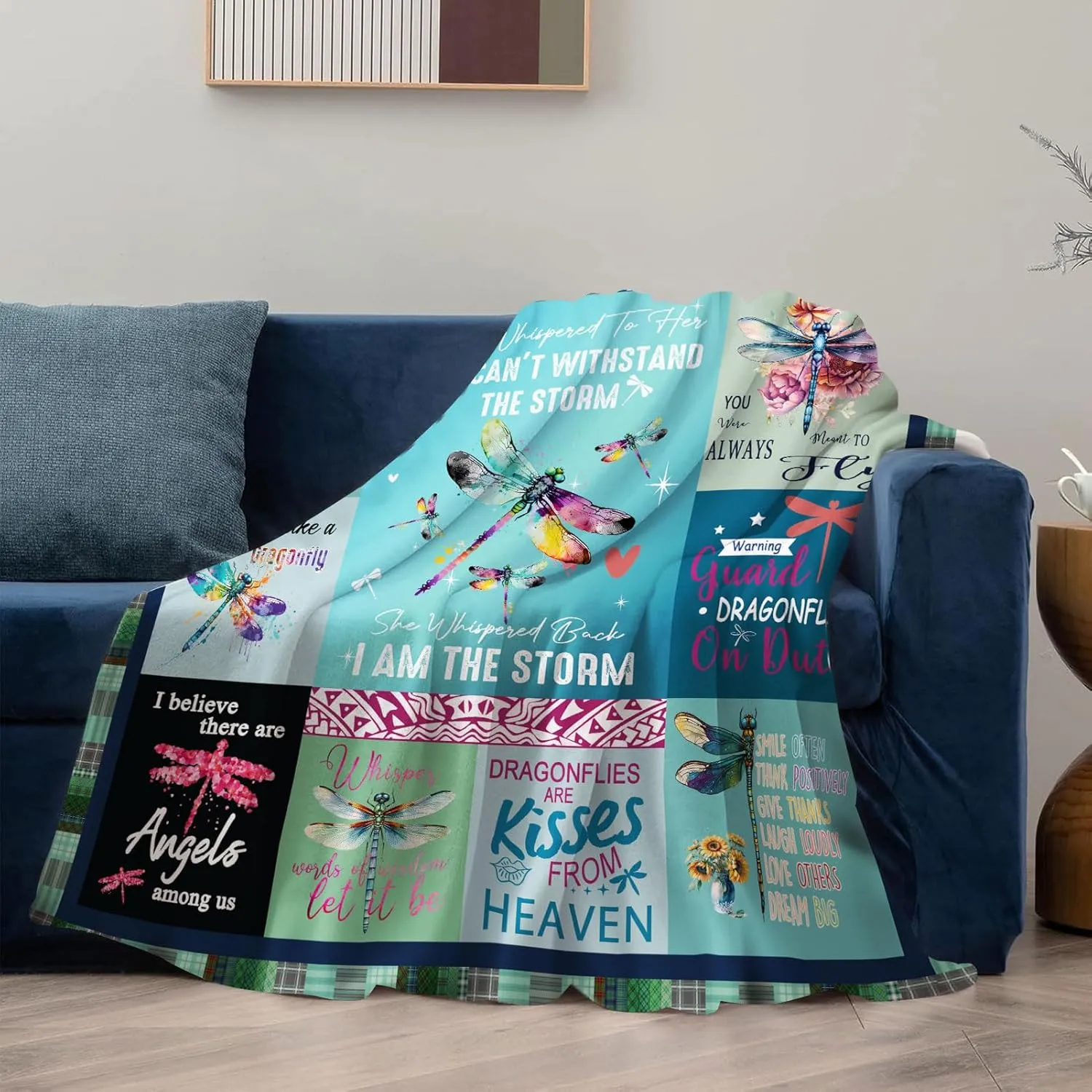 Dragonfly Gifts for Women Inspirational Dragonfly Decor Gift Ideal for Birthdays Christmas and Valentines 60x50 Blanket Unique Gifts for Women and Men Perfect for Dragonfly Lovers