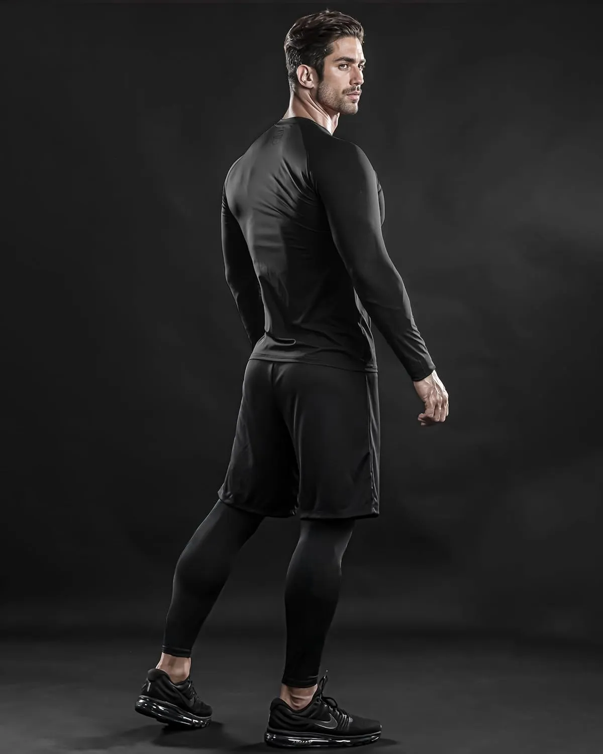 DRSKIN Men's Thermal Compression Shirts or Set Fleece Lined Base Layers Underwear Top & Bottom Sports Athletic Workout Winter