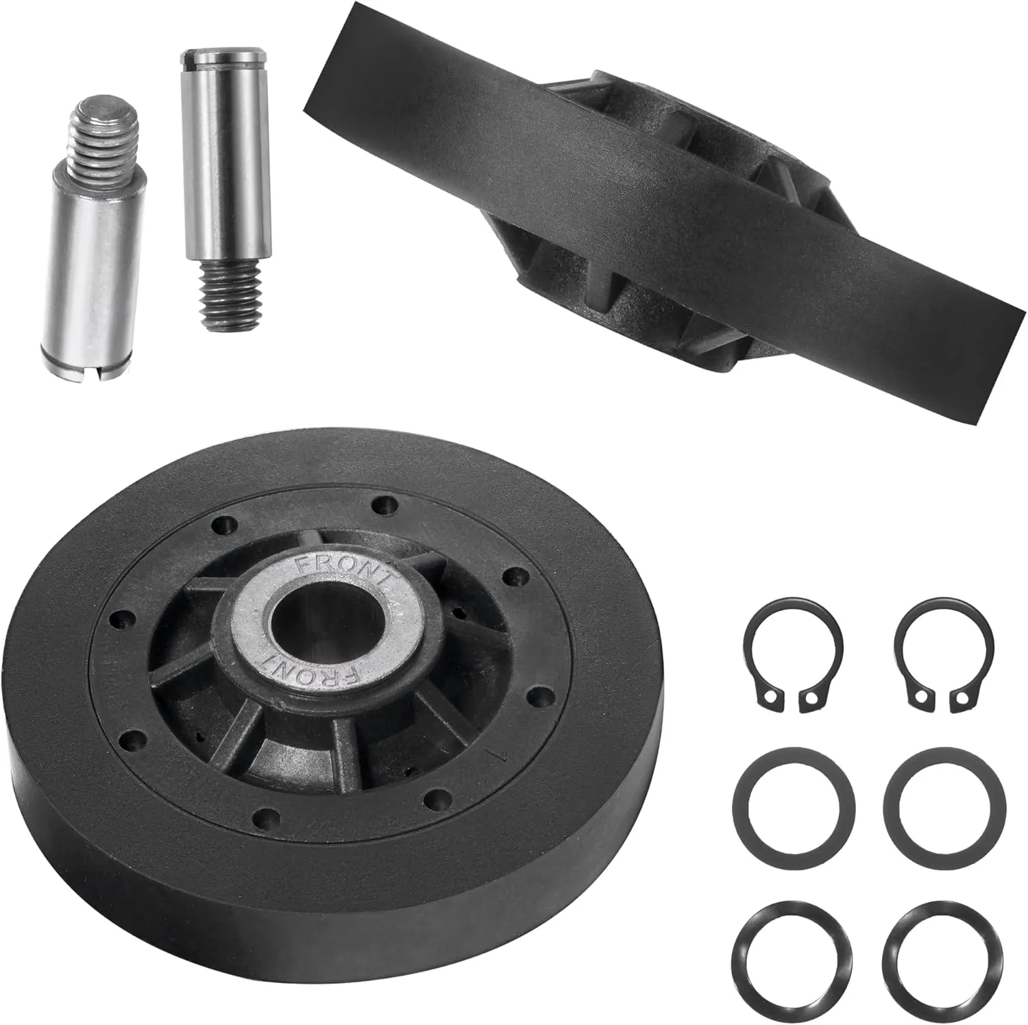 Dryer Roller Kit #RB170002 - Fit for Speed-Queen, Allian-ce Dryers, Dryer Drum Support Rollers Parts, Replaces PD00042561, 3447593, AP5186795, PS12220620, EAP122206200