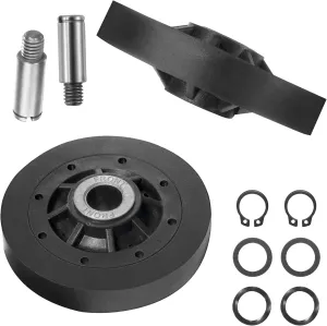 Dryer Roller Kit #RB170002 - Fit for Speed-Queen, Allian-ce Dryers, Dryer Drum Support Rollers Parts, Replaces PD00042561, 3447593, AP5186795, PS12220620, EAP122206200