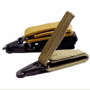 DUTRIEUX Tactical Carabiner Key Bag Belt Buckle for Hiking and Camping