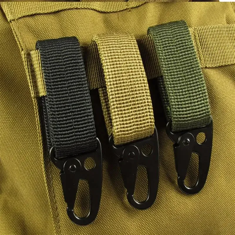 DUTRIEUX Tactical Carabiner Key Bag Belt Buckle for Hiking and Camping