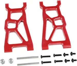 DYNWAVE Alloy Front Lower Suspension Arm Set Front Swing Arm Remote Control Car Parts for ZD Dbx-10 RC Car Upgrade Accessories, Red