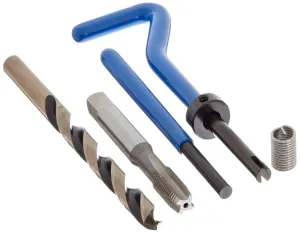 E-Z Lok SK20615 Helical Threaded Insert Kit, 304 Stainless Steel, #10-24 Thread Size, 0.285" Installed Length (Pack of 10)