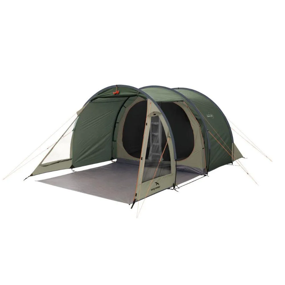 Easy Camp Galaxy 400 Tent - 4 Man Tunnel Tent (Rustic Green)