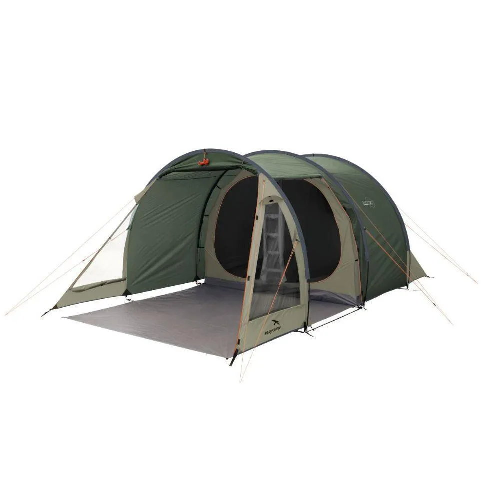Easy Camp Galaxy 400 Tent - 4 Man Tunnel Tent (Rustic Green)