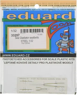 Edardo EDU33257 1/32 Zoom Series Seagradiator Seat Belt (Stainless Steel) Plastic Model Parts
